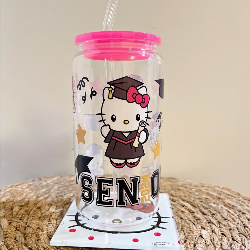 Hello kitty senior Glass cup